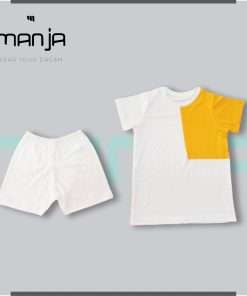 Male Baby Shop White T-shirts With Short