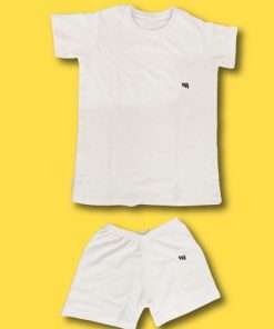 White Baby Set Dresses T-shirt and Shorts