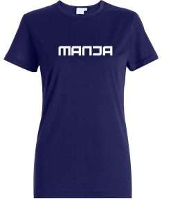 Navy Basic Printed T-shirts for women