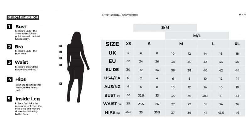 Manja Size Guide