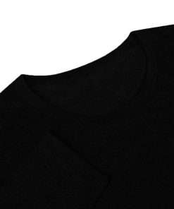 Basic Long Sleeve Polo T shirt Black Color For Men