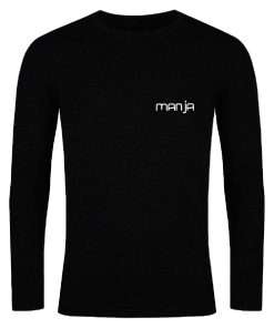 Basic Long Sleeve Polo T shirt Black Color For Men 3