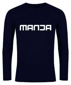 Basic Long Sleeve Polo T shirt Nevy Blue Color For Men 2