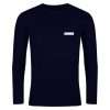 Basic Long Sleeve Polo T shirt Nevy Blue Color For Men 5