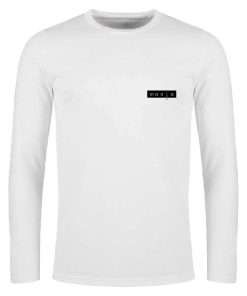 Basic Long Sleeve Polo T shirt White Color For Men 5