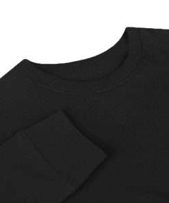 Black Color Basic Sweatshirt For Man 1