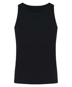 Black Color Man Round Neck Vest
