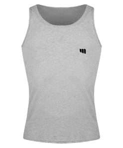 Grey Melange Color Man Round Neck Vest 2