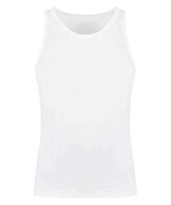 White Color Man Round Neck Vest