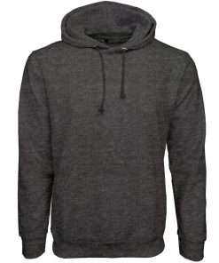 Men Hoodie Pullover Full Sleeve Front Charcoal Basic