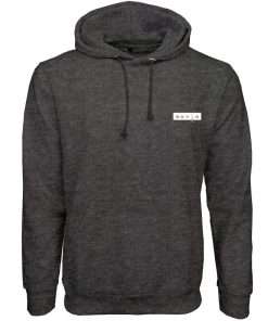 Men Hoodie Pullover Full Sleeve Front Charcoal Logo 1