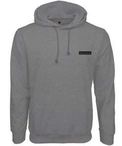 Men Hoodie Pullover Full Sleeve Front Grey Logo 1