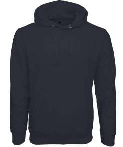 Men Hoodie Pullover Full Sleeve Front Navy Blue Basic