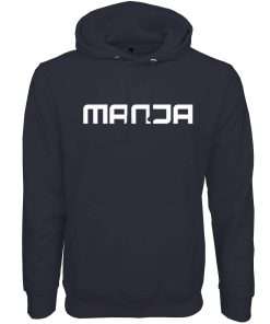 Men Hoodie Pullover Full Sleeve Front Navy Blue Logo