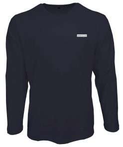 Men_s T-Shirt V-Neck Full Sleeve Navy Logo 2