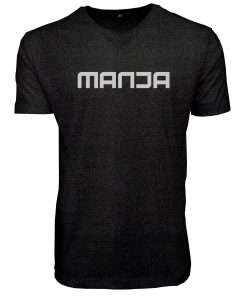 Men_s T-Shirt V-Neck Half Sleeve Charcoal Logo 5