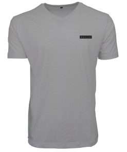 Men_s T-Shirt V-Neck Half Sleeve Grey Logo 2