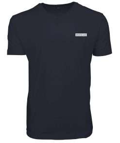 Men_s T-Shirt V-Neck Half Sleeve Navy Logo 2