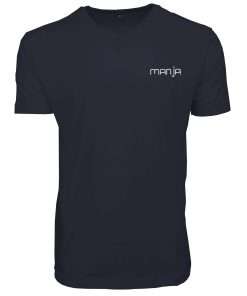 Men_s T-Shirt V-Neck Half Sleeve Navy Logo 4