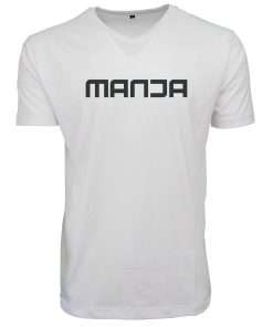 Men_s T-Shirt V-Neck Half Sleeve White Logo 5