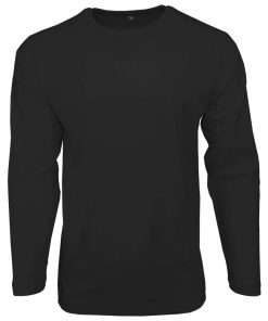 Men_s T-shirt Crewneck Full Sleeve Black-min