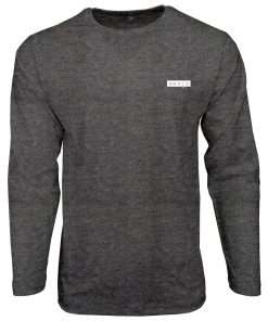 Men_s T-shirt Crewneck Full Sleeve Charcoal Logo 3-min