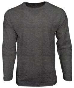 Men_s T-shirt Crewneck Full Sleeve Charcoal-min