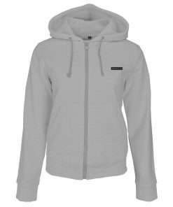 Women_s Hoodie Zipup Full Sleeve Grey Logo 3