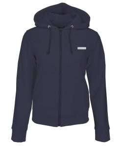 Women_s Hoodie Zipup Full Sleeve Navy Logo 3