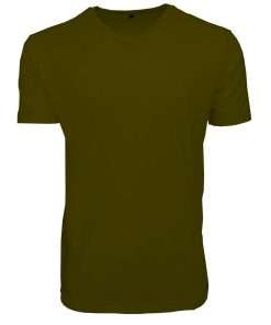 Boys T-Shirt V-Neck Half Sleeve Khaki