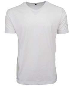 Boys T-Shirt V-Neck Half Sleeve White