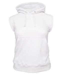 Basic Printed Girl's Sleeveless Pullover Hoodie