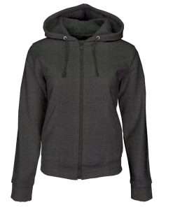 Girls Hoodie Zipup Full Sleeve Charcoal