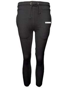 Girls Jogger Ribbed Charcoal 1