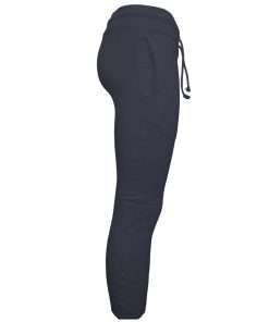 Girls Jogger Ribbed Navy Blue Side