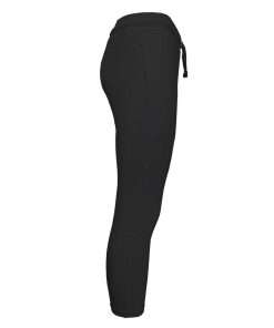 Girls Joggers Open Hem Black Side