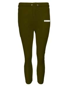 Girls Joggers Open Hem Khaki 1