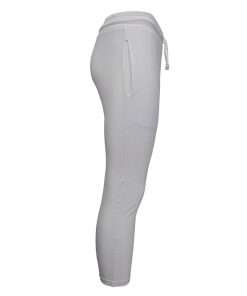 Girls Joggers Open Hem White Side