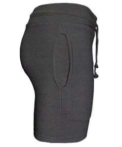 Girls Shorts Jogging Side Charcoal