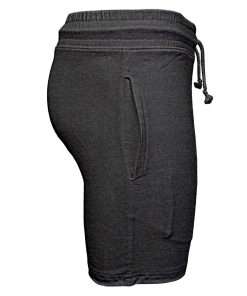 Girls Side Shorts Leggings Charcoal