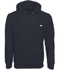 Men Hoodie Pullover Full Sleeve Front Navy Blue Logo