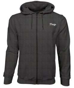 Men_s Hoodie Zipup Full Sleeve Front Charcoal Logo 1