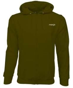Original Logo Printed Men's Full Sleeve Zip-Up Hoodie