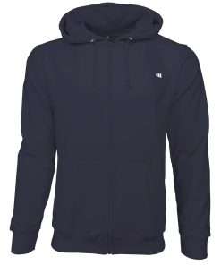 Men_s Hoodie Zipup Full Sleeve Front Navy Blue Logo