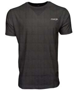 Men_s T-shirt Crewneck Half Sleeve Front Charcoal Logo 1