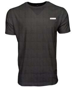 Men_s T-shirt Crewneck Half Sleeve Front Charcoal Logo