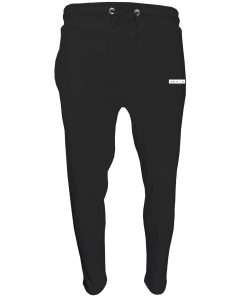 Men's Jogger Open Hem Black Logo