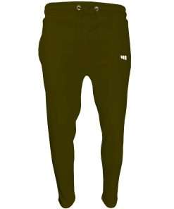 Men's Jogger Open Hem Khaki Logo 1