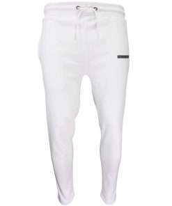 Men's Jogger Open Hem White Logo