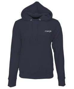 Women Hoodie Pullover Full Sleeve Front Navy Blue Logo 1